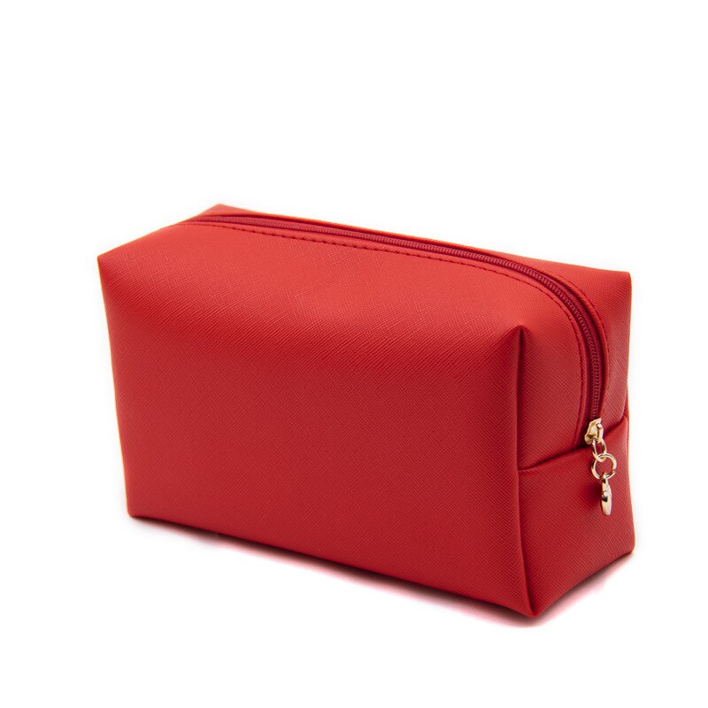 Reise machen-hoch Tasche PU Leder Machen hoch Beutel Reise Waschen Toilettenartikel Organizer Geldbörse Kosmetik Tasche Lagerung Handtasche für Frauen Mädchen: verrotten