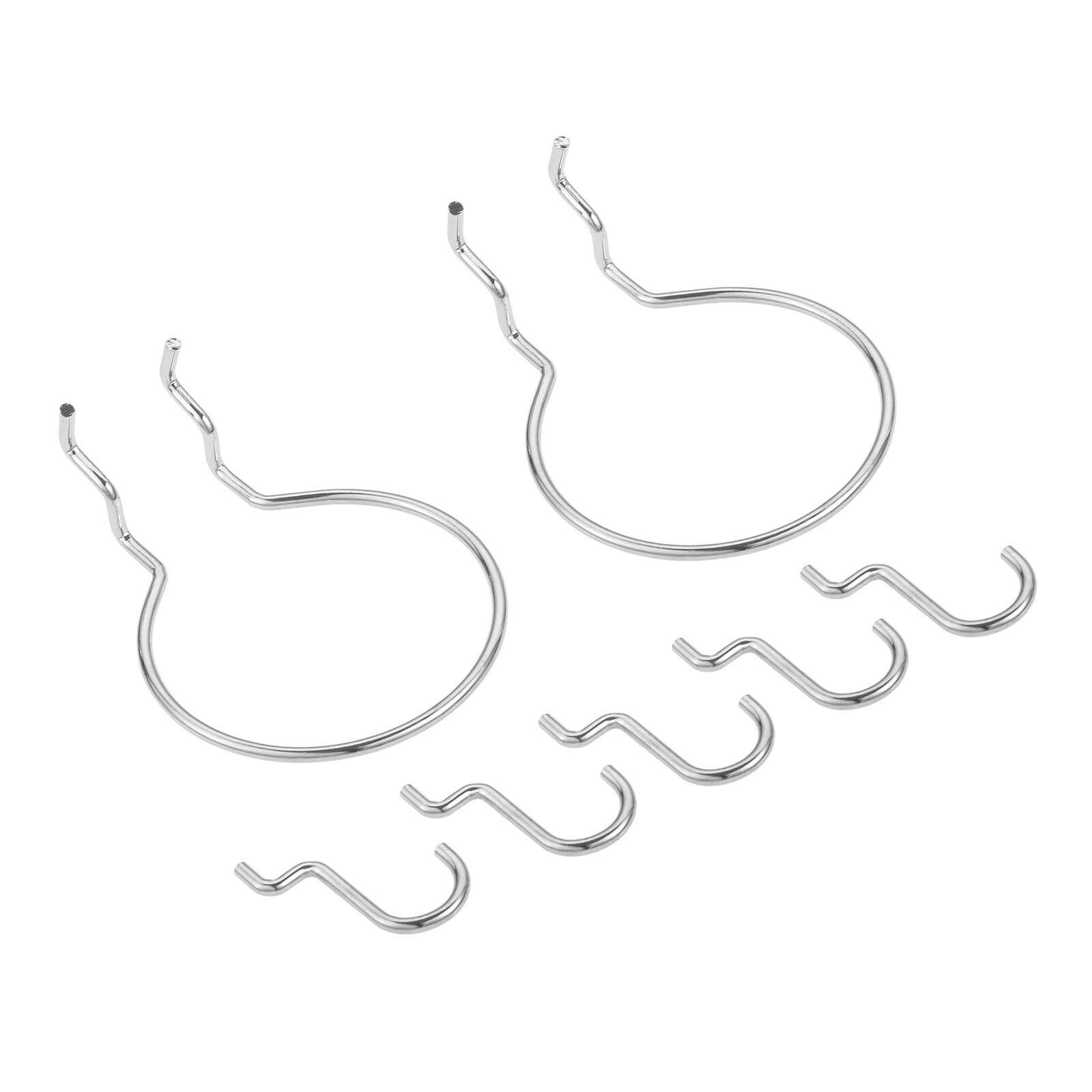 5/2 Pcs Pegboard Organization Plier Holder Peg Hook U Wire Double Loop Wallpeg Display Hammer Punches Scissors Tool Organizer