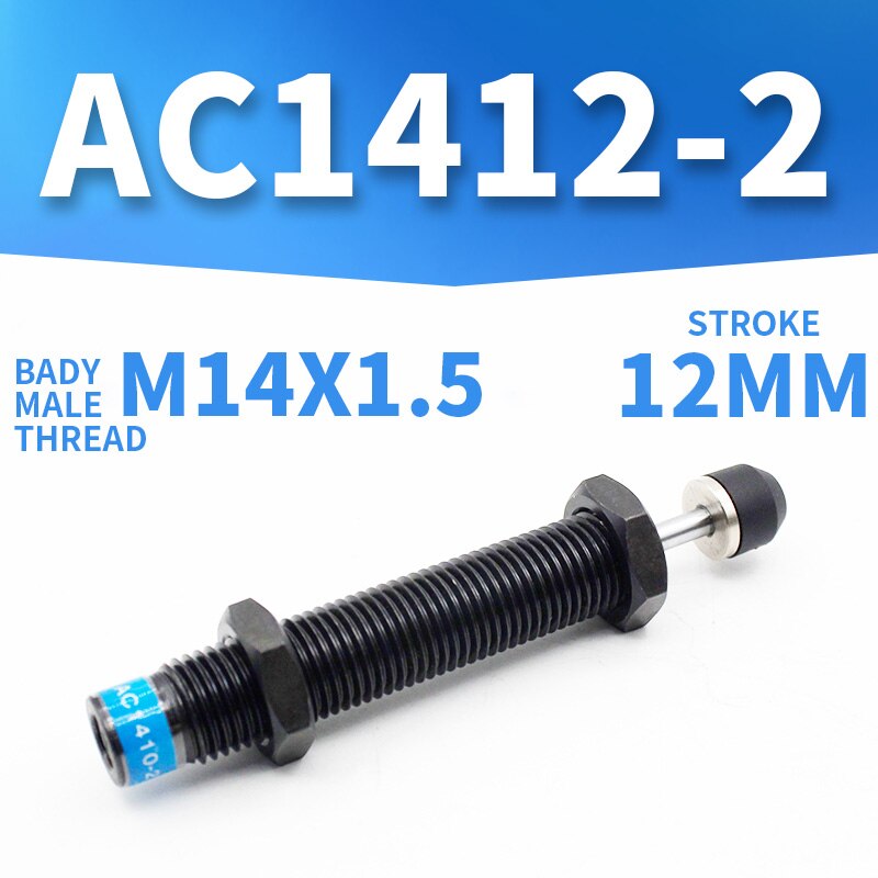 Iskunvaimennin hydraulinen  ac0806 ac1007 ac1008 ac1210 ac1410 ac1412 ac1416 ac2015 ac2016 -2 vaimennin vaimennussylinteri vakaa: Ac1412-2
