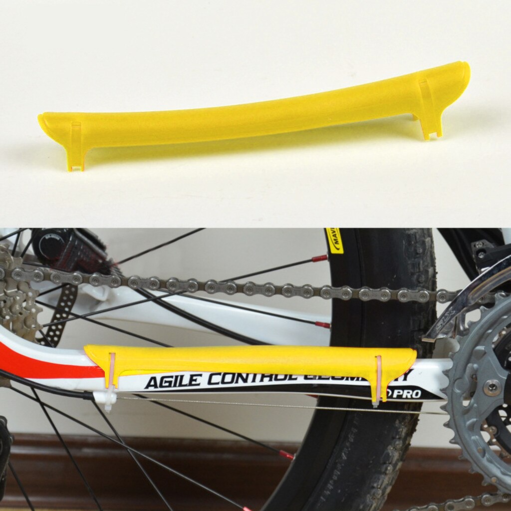 1Pc Kleurrijke Plastic Bike Chain Guard Protector Fietsen Achterbrugbeschermer Zorg Frame Cover Guard Fiets Rijden Onderdelen