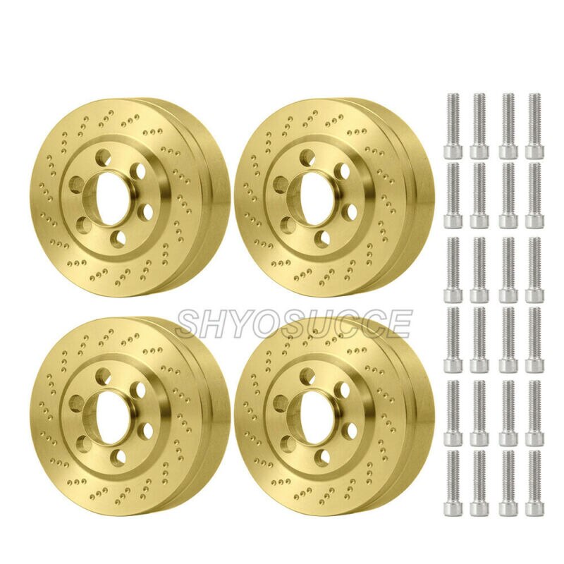 SHYOSUCCE 2 sztuk 1.9 "2.2" przeciwwaga felgi waga metalowe dla TRX-4 SCX10 90046 gąsienica RC