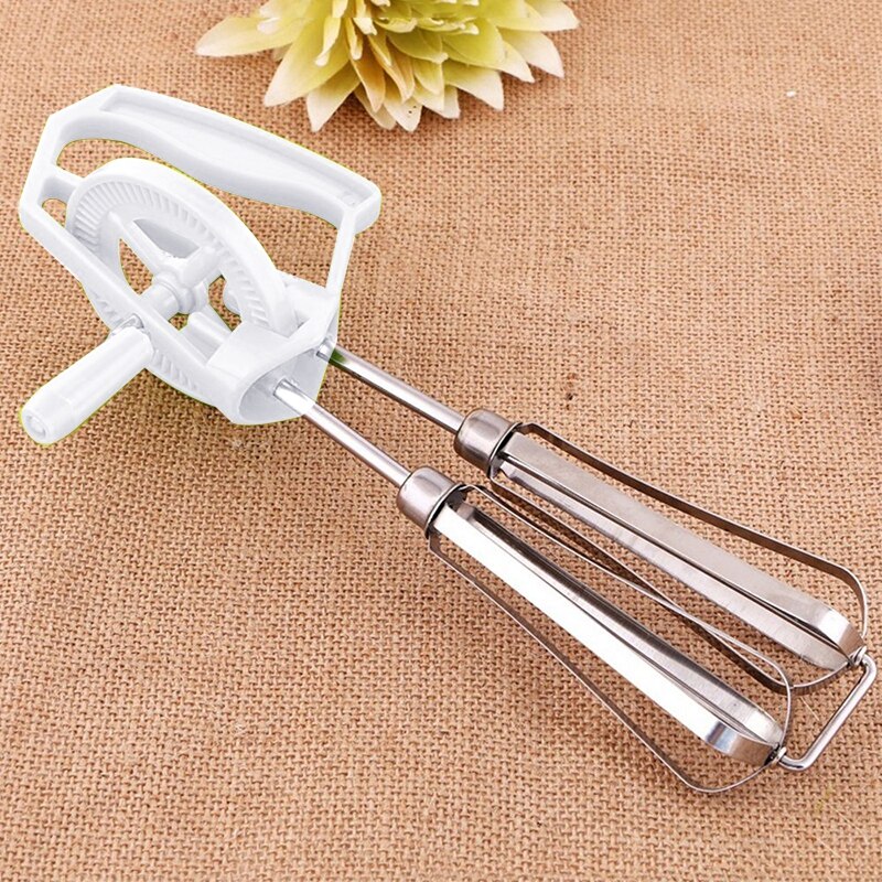 thumbnail image 2 of Egg Beater Rotary Manual Whisk – Hand Mixer Blender For Kitchen, 21cm Silicone Agitator, New Multicolored Baking Tool 2 of 5