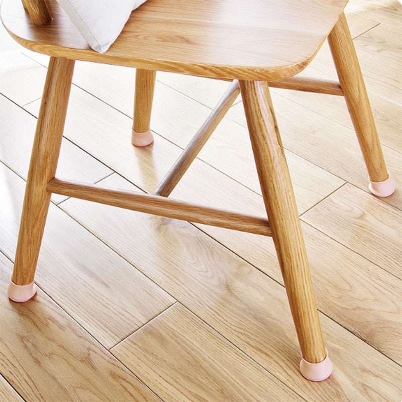 4 stk / sæt silikone stol benhætte hjem tilbehør stol ben beskyttende ærme tyk skridsikker mute pad generel silikone måtte