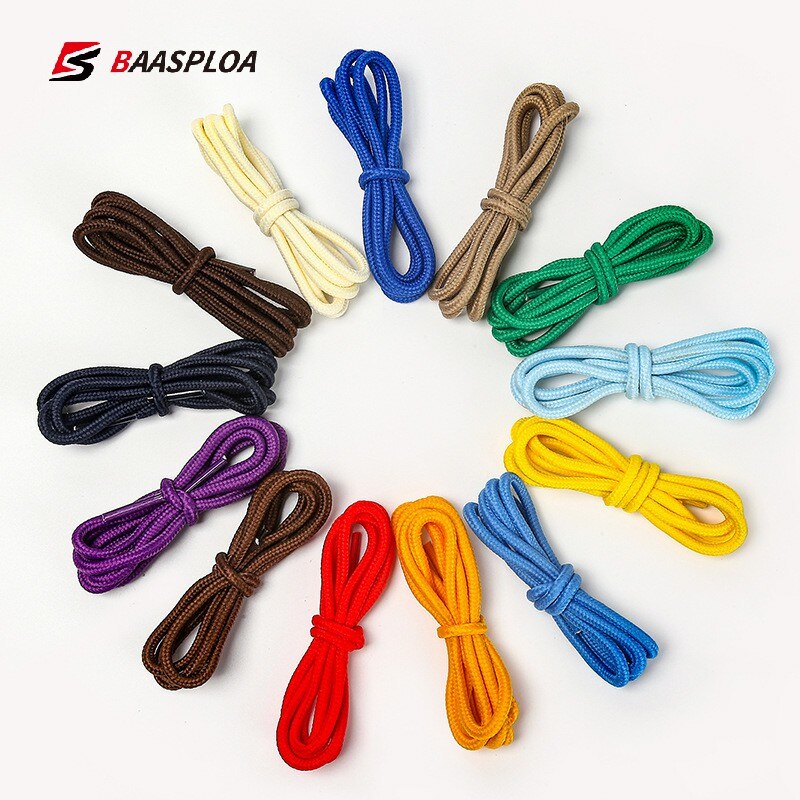 Cordones redondos para zapatos Unisex, cordones largos para botas, zapatillas, varios colores, 1 par