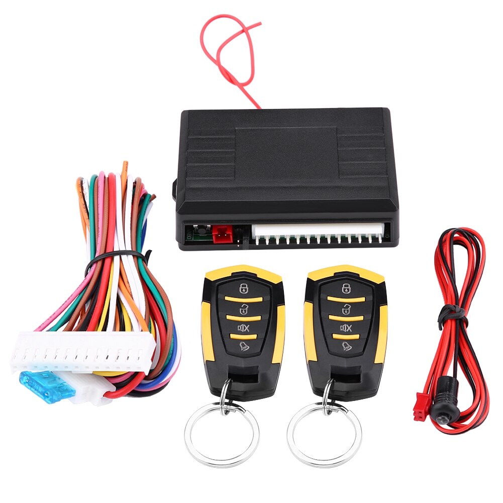 Universal Car Door Lock Keyless Entry System With Trunk Release Button Remote Central Locking Kit For Most Vehicle: 02