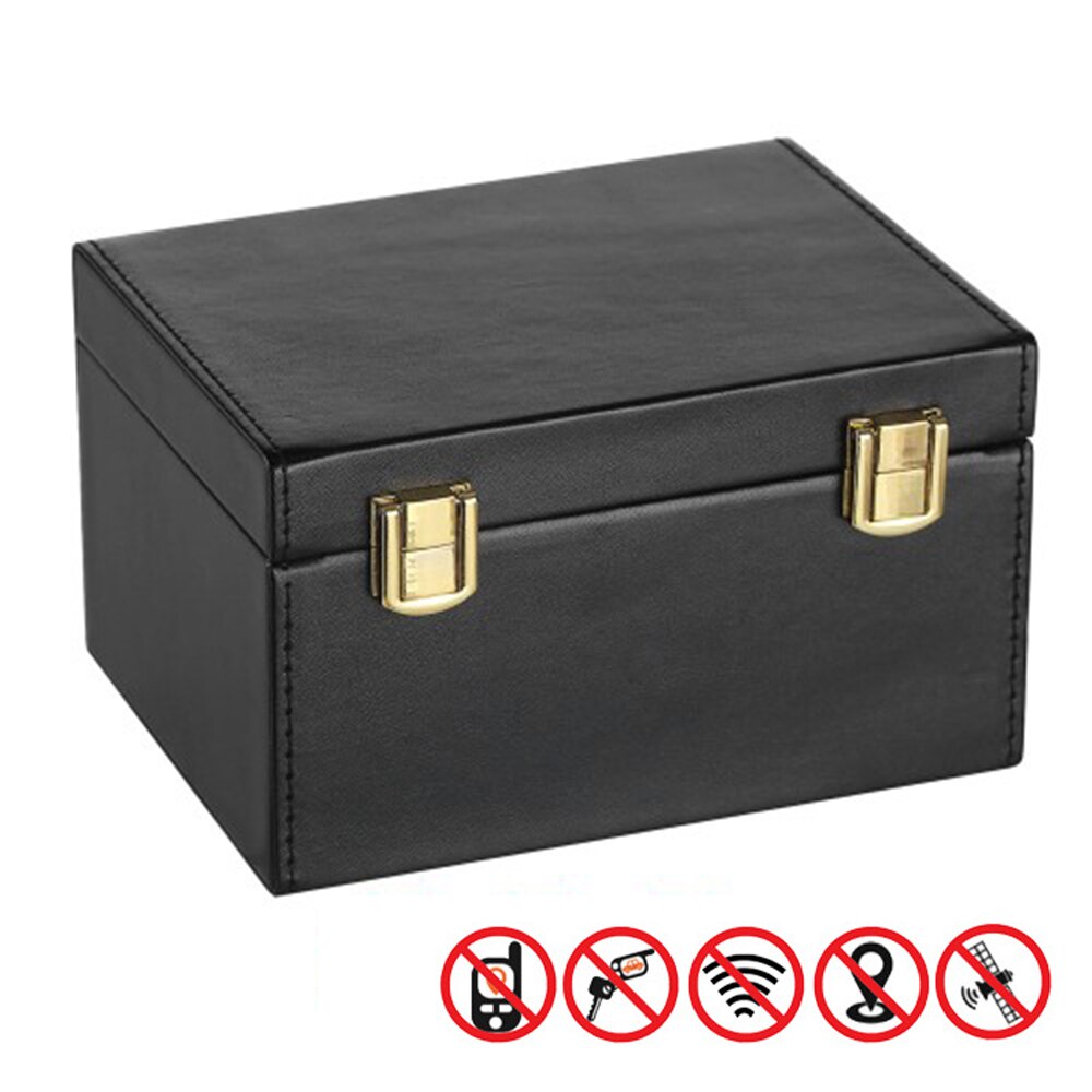 Faraday Box Signal Blocker Box for Car Keys Fob Phones Cards Call & RFID Signal Blocking Case Car Key Anti theft Security Boxes