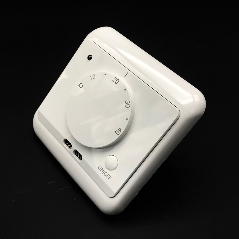 ME720D 220V 16A Electric Heating Warm Floor Thermostat Rotary Switch Two Sensors Manual Control Temperature Regulator