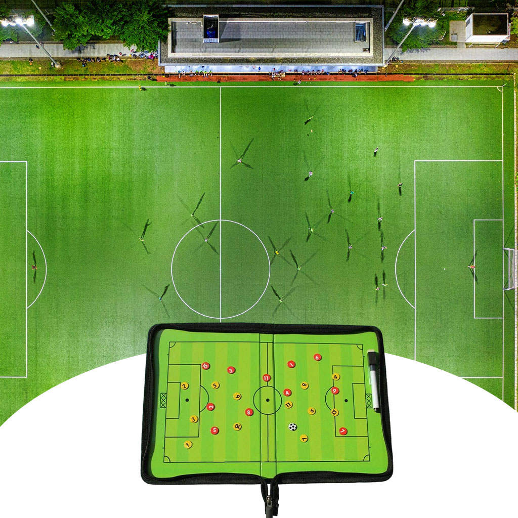 Soccer/Football Coaching Board Coaches Magnetic Board Kit with Marker Pen, 40x27cm