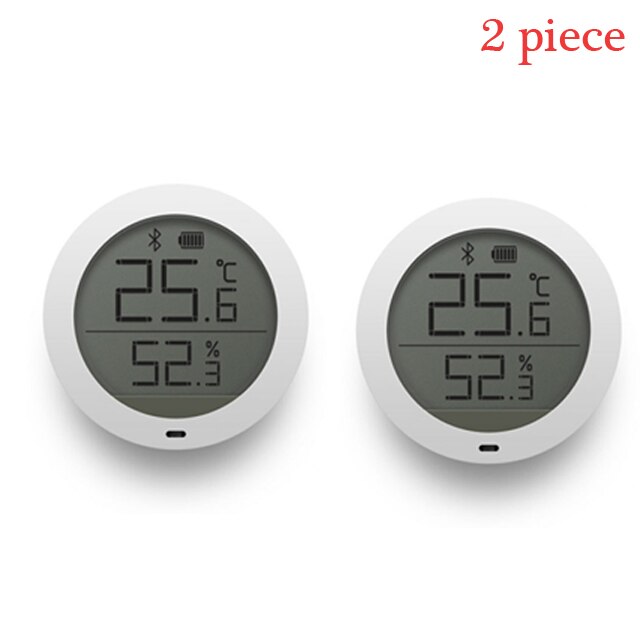 Xiaomi Mijia-hygrothermographe, capteur de température Bluetooth, haute sensibilité et humidité, avec écran LCD, affichage sur application: 2 PCS