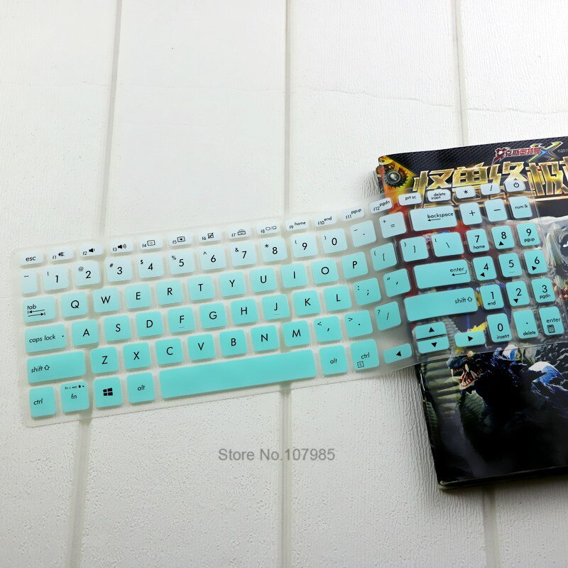 Silicone Keyboard Cover Skin Protector For ASUS VivoBook 15 F515J F515JA F515JP F515EA F515EP F515 JA X515JF X515 MA 15.6 inch: GradualSkyblue
