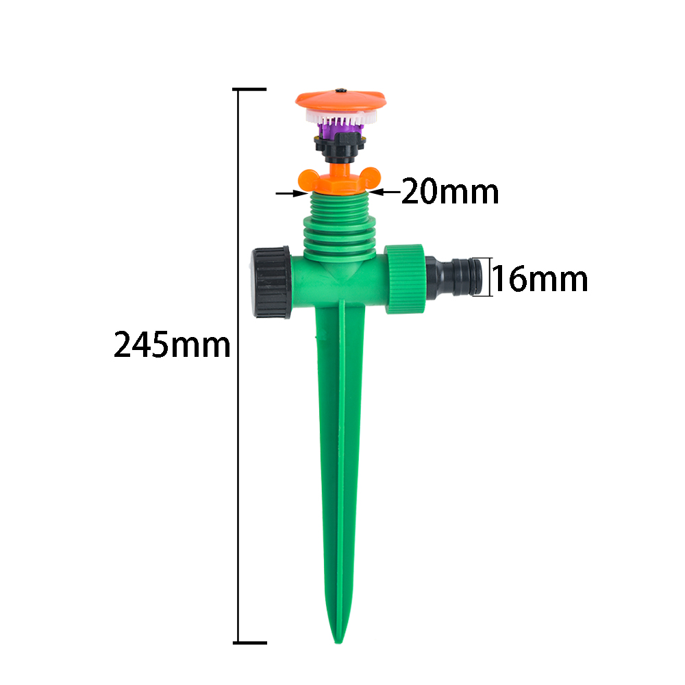 360 Graden Roterende Straalsproeiers Sproeiers 1/2 "Mannelijke Draad Tuin Landbouw Irrigatie Sprinklers Voor Besproeiing & Irrigatie: YELLOW