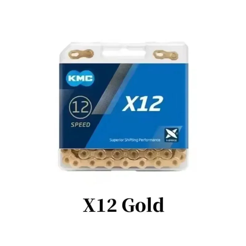 KMC X8 X9 X10 X11 X12 EL SL Cadena de bicicleta de carretera/MTB 8v 9v 10v 11v 12v 118L 126LB cadena de bicicleta con enlace rápido para SHIMANO SRAM: Verde