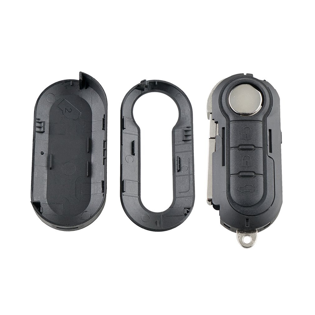 Passer til fiat grande punto 500 bravo ducato panda 3 knap nøgle fob fjernbetjening 3- nøgle nøgle etui nøglebeskytter