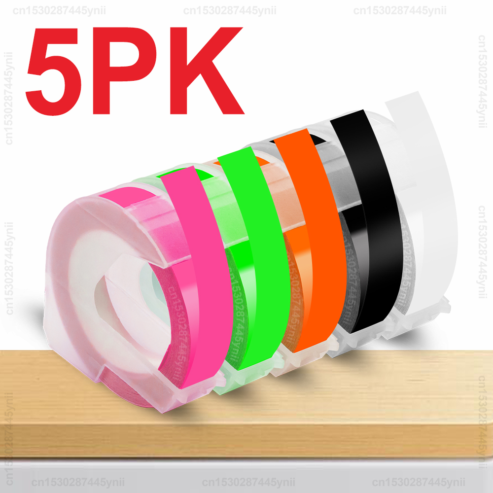 Portable Label Maker Motex E101 3D Embossing Label Printer DIY Dymo 3D Label Tape Replace for B90 Dymo 12965 Labeling Machine: PURPLE