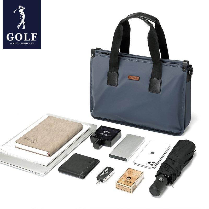 GOLF briefcase men's casual shoulder bag crossbody bag business canvas handbag large capacity handheld computer bag