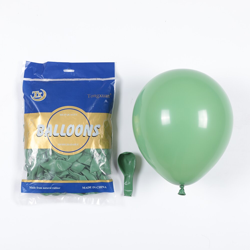 10 st 10 tum metalliska latex ballonger mörkgröna runda globos uppblåsbara helium ballong födelsedagsfest dekoration tillbehör: Bönagrön