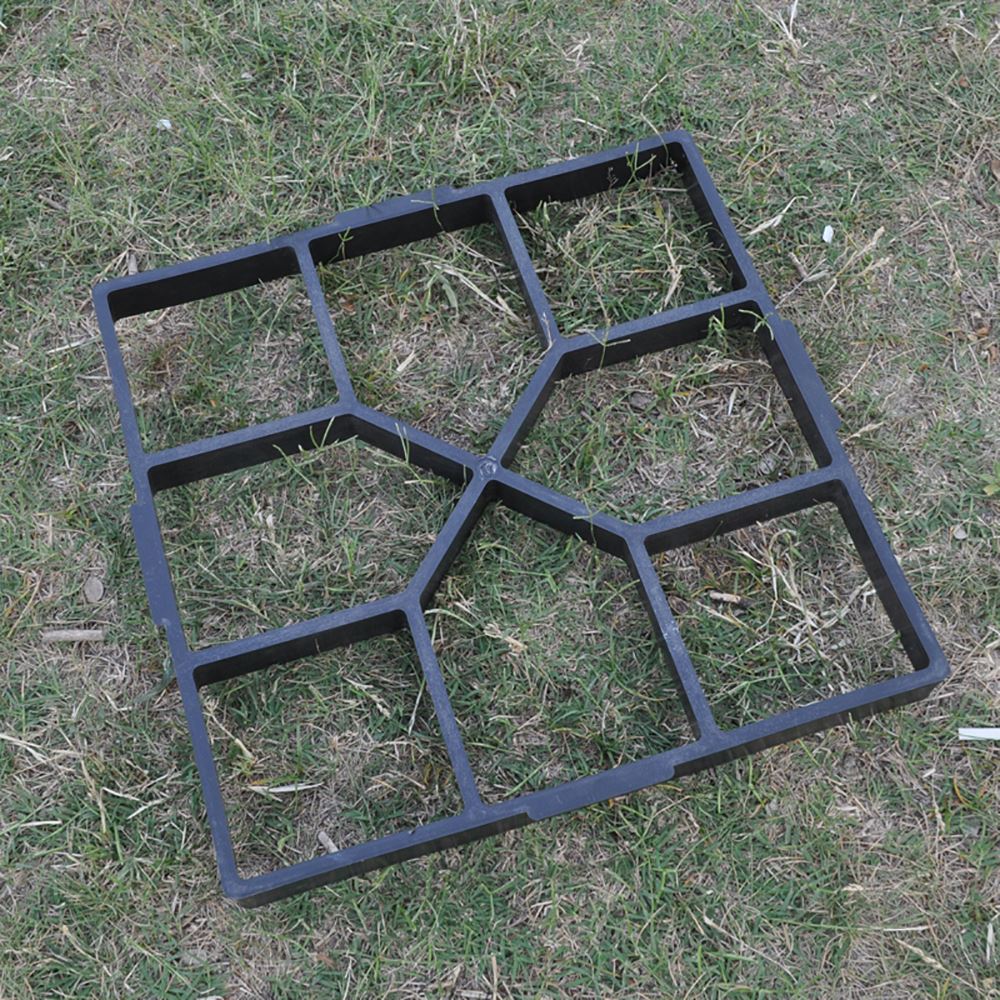 Reusable Garden Pavement Path Maker Mold Walk Brick Concrete Form Square Stepping Stone Molds for DIY Walkway Yards Walking