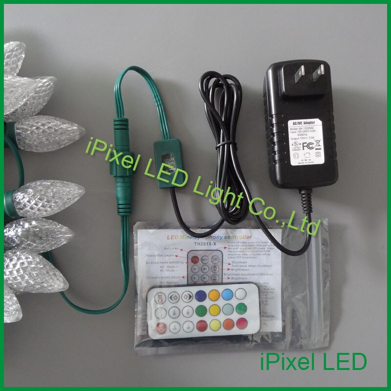 DC12V power supply and controller for C7 christmas led string lights