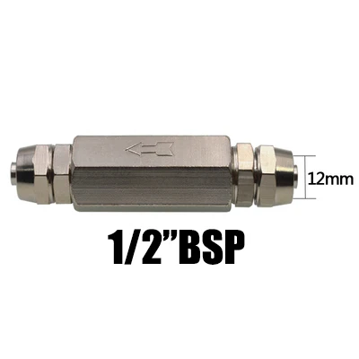 Pneumatisches messing-rückschlagventil mit vollem durchgang, einwegventil ohne rückschlag für luftkompressoren: Dunkelgrün