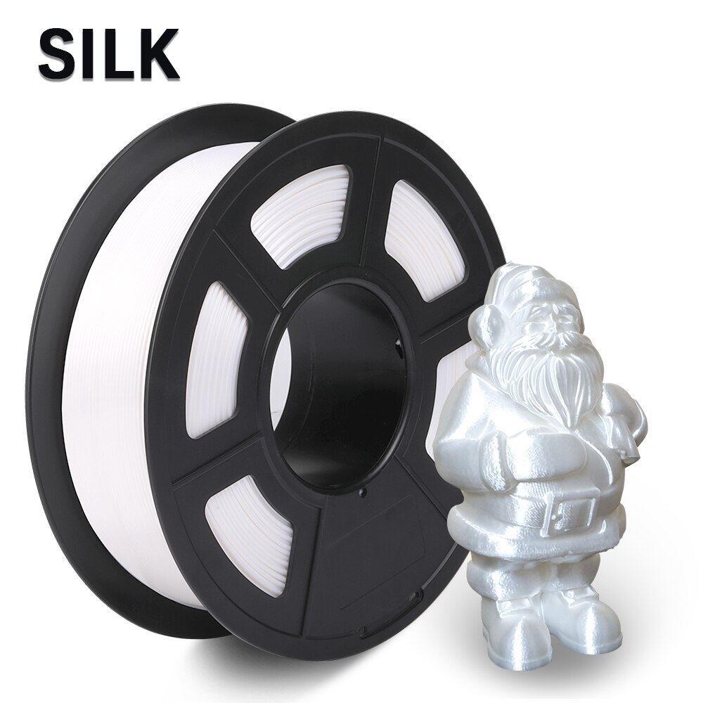 Enotepad PLA SILK Filament for printer 1.75mm 1KG Original 3D Printing Materials with box vacuum filament: SILK-WT-1KG