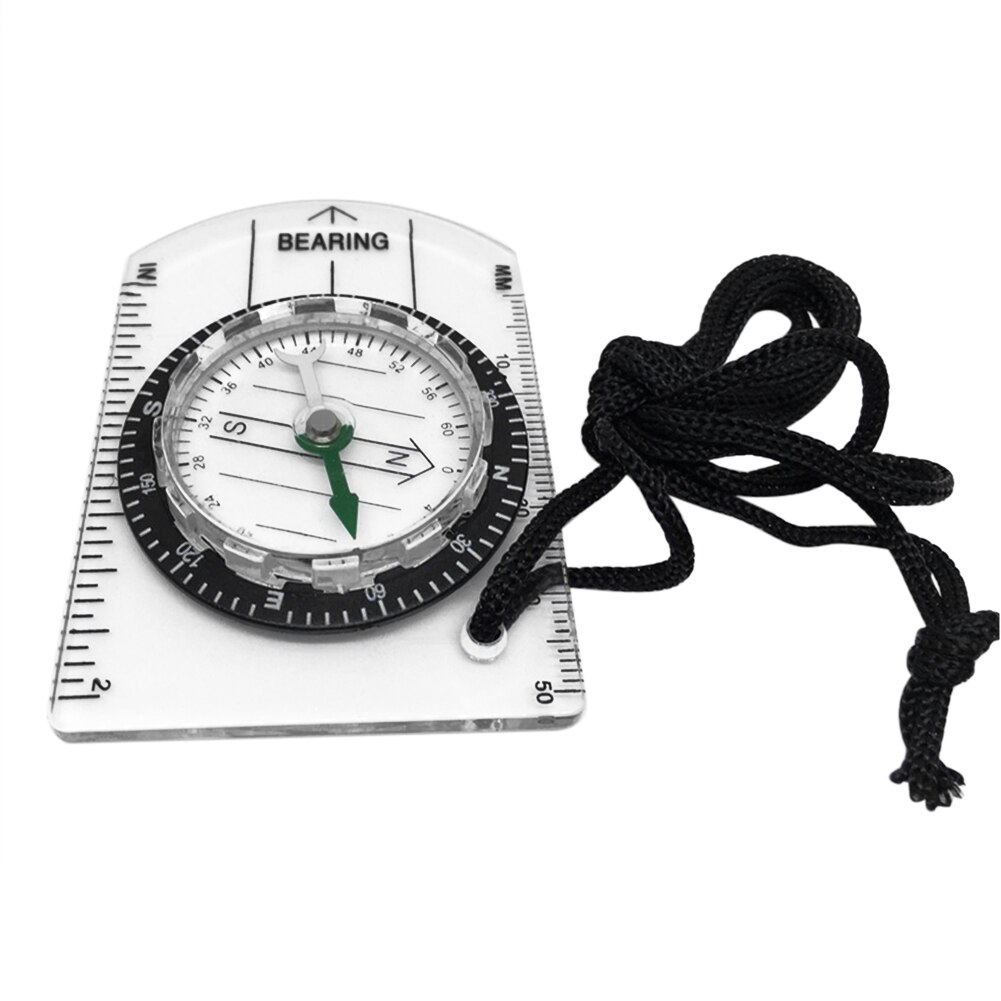 Outdoor Camping Compass Map Compass Guiding Tools Camping Ruler Travel Hiking Survival Portable Outdoor Elements