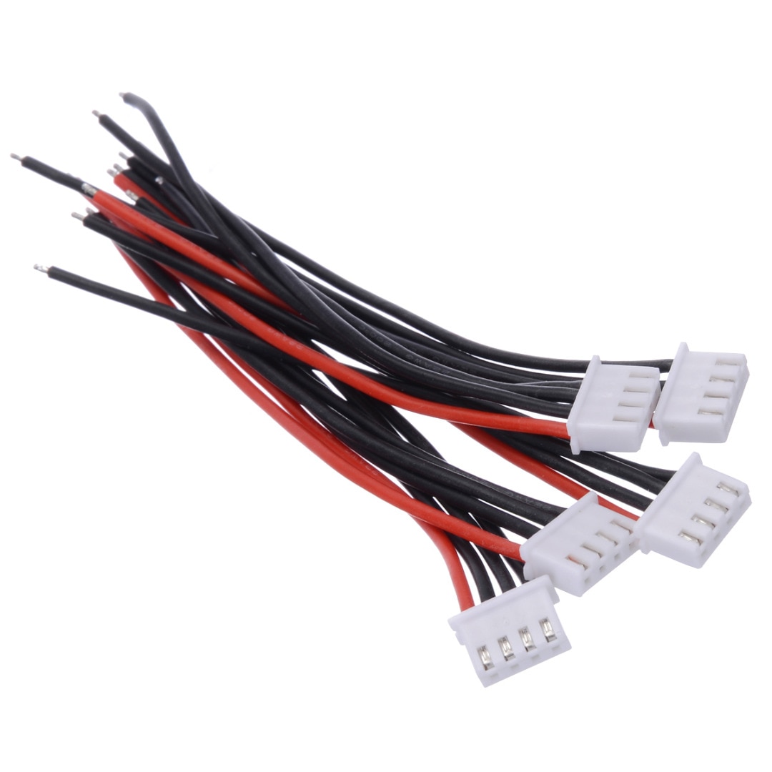 5Pcs/set 2S 3S 4S 5S 6S LiPo Battery Balance Charger Silicone Cable Wire JST-XH Connector Balancer Cable