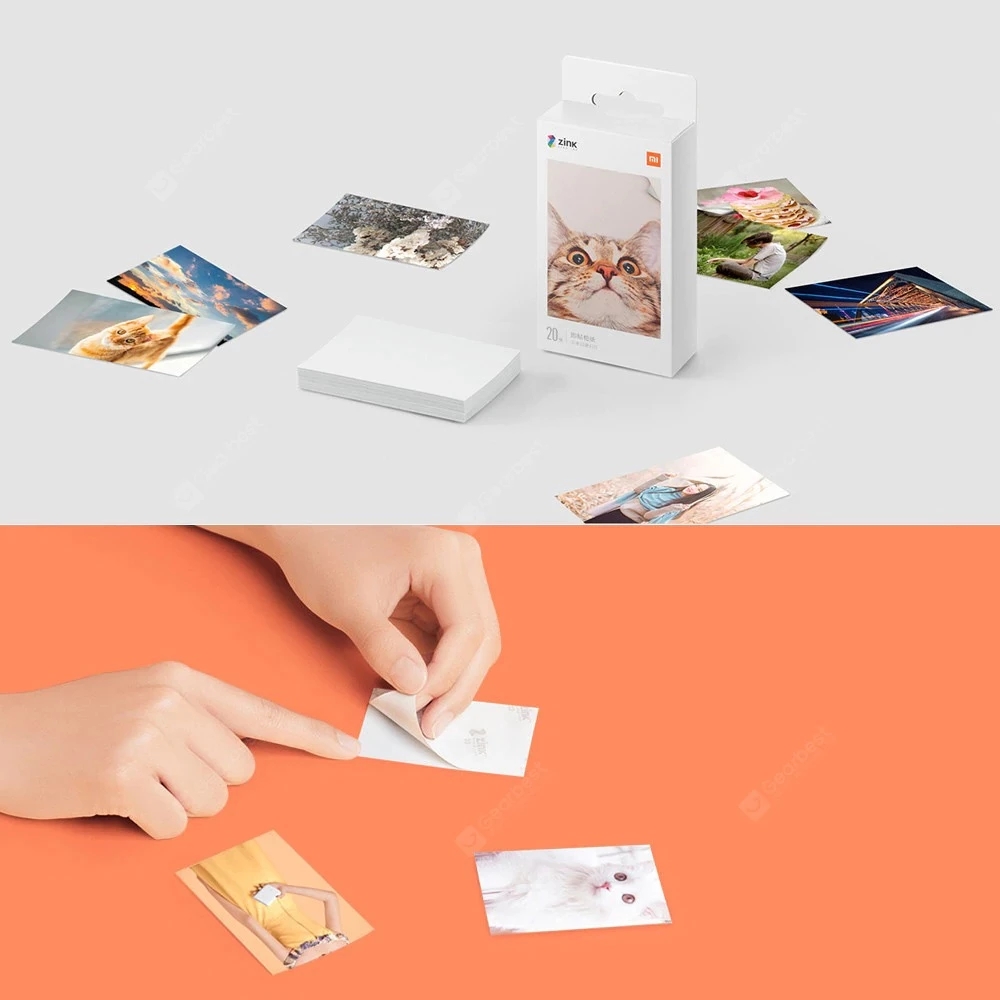 Originele Xiaomi Zink Pocket Printer Papier Zelfklevende Mijia Photo Print Lakens Xiaomi 3-Inch Mini Pocket Photo printer Pape