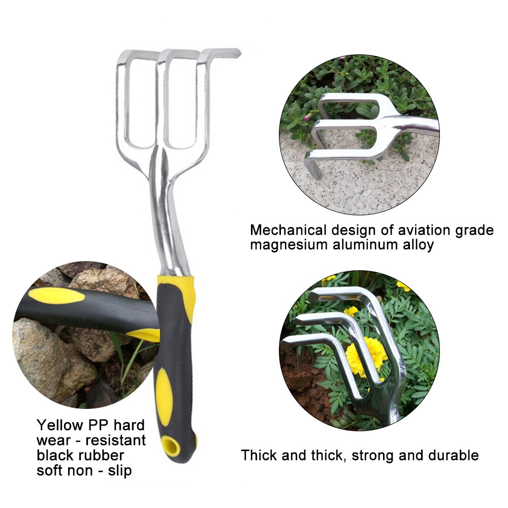 Hjem have værktøj hånd rive bærbart graveværktøj ukrudtsværktøj ergonomisk håndtag græsplæne landbrugsjord transplantation havearbejde bonsai værktøj