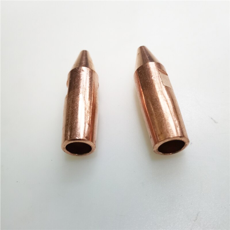 Électrode de machine de soudage par points pneumatique. Accessoires pour soudeuse par points. Chrome Zirconium cuivre 16x60