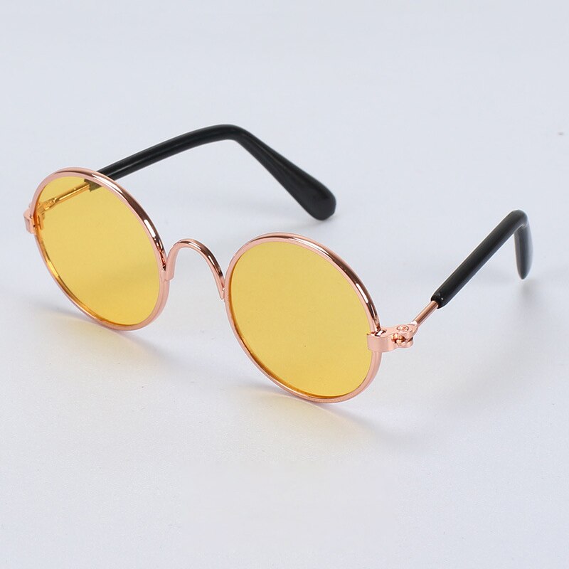 Gafas de sol bonitas para gato y perro, lentes para perro pequeño, fotos, productos para mascotas, 1 unidad: Yellow