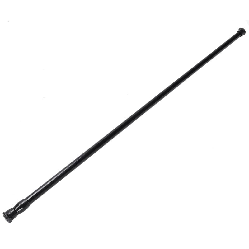 BESTExtendable Telescopic Spring Loaded Net Voile Tension Curtain Rail Pole Rods,70~120cm,Black