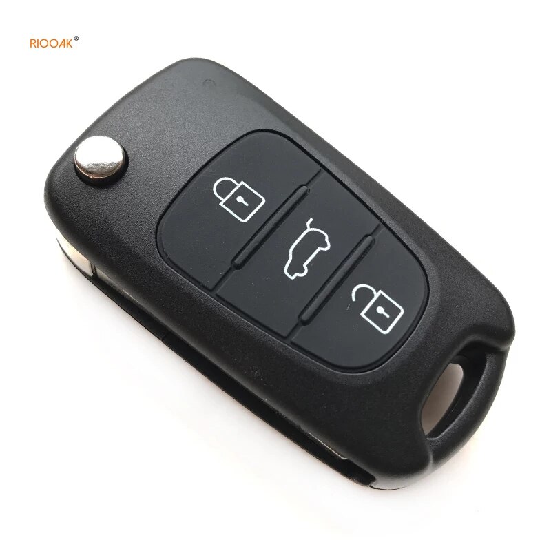 RIOOAK 5PCS Remote Key Fob Shell Case Replace For Hyundai I20 I30 IX35 I35 3 Buttons key shell with TOY48 BLADE