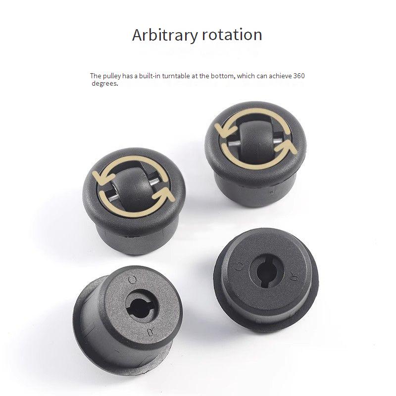 4 pz/lotto 360 ° rotazione libera ruota universale nascosta universale scanalato spingere-tiro tavolo mobili fondo silenzioso direzionale