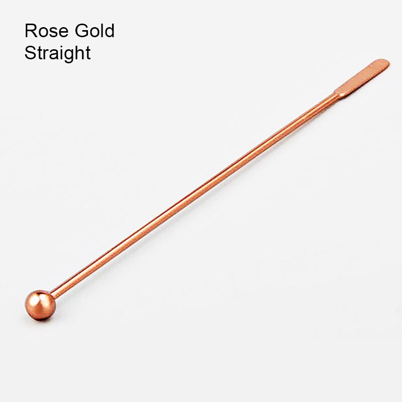 Stainless Steel Beverage Stir Spiral/Straight Cocktail Juice Coffee Bar Bartender Tool Bar Tools Barware Kitchen Accessories: Blue