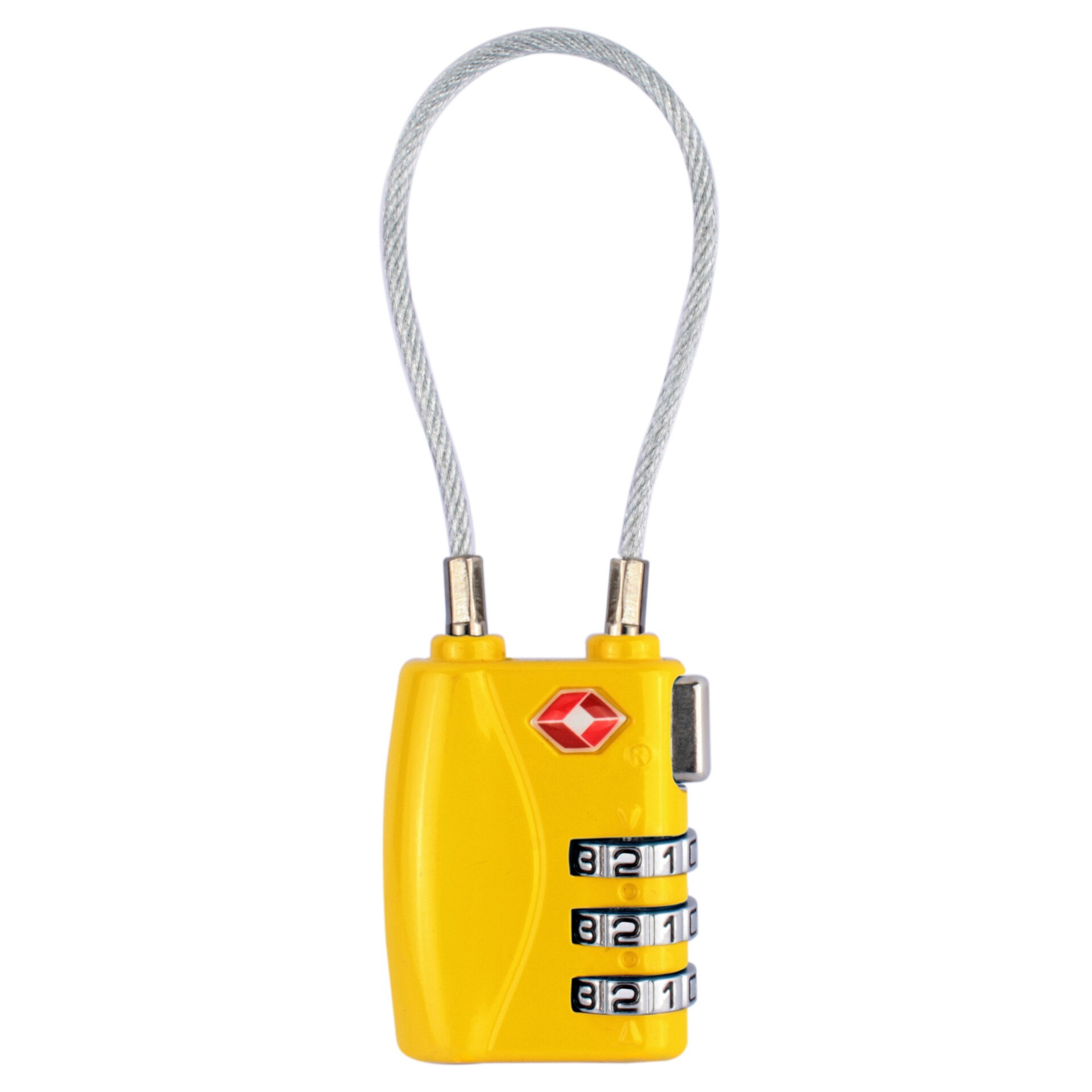 Pièces de bicyclette de combinaison de serrure de protection de vélo de TANDT Mini fil extensible câble antivol Code de sécurité câble de verrouillage mot de passe bagage: Yellow