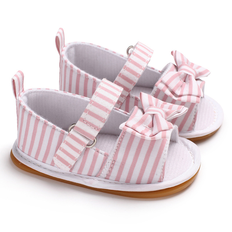 Newborn Shoes canvas Toddler Infant baby girl sandals soft bottom First Walker C473 4colors TX02: C473 pink / 13-18 Months