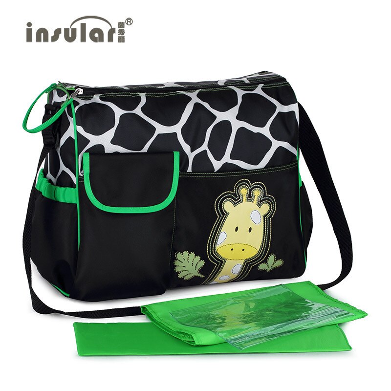 Baby Diaper Bag Nappy Bag Zebra And Giraffe Pattern Mummy Bag