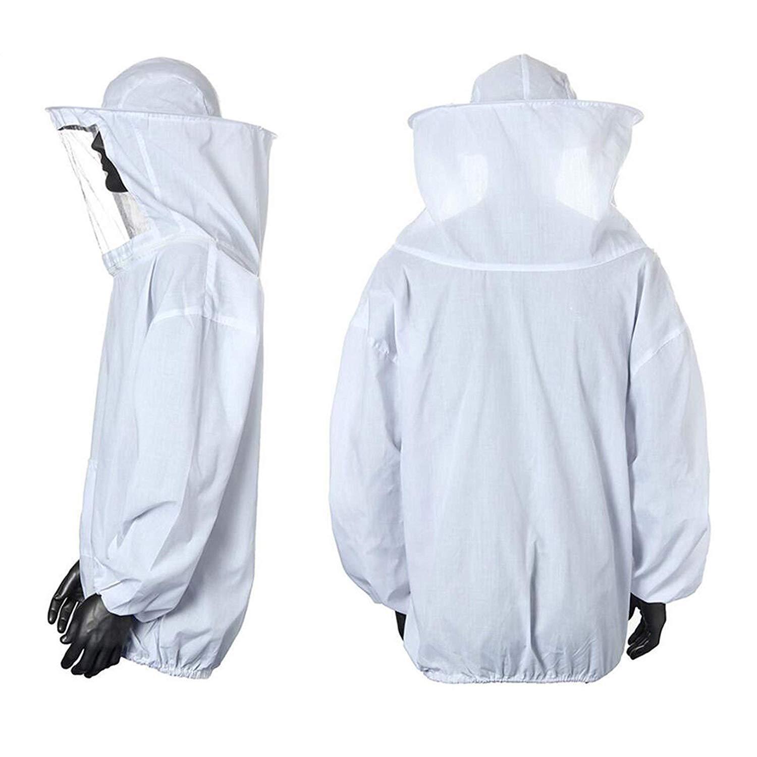 Protection Beekeeping Full Body Suit Cotton Beekeeper Costume Safty Veil Hood Hat Clothes Suit Bee Suit