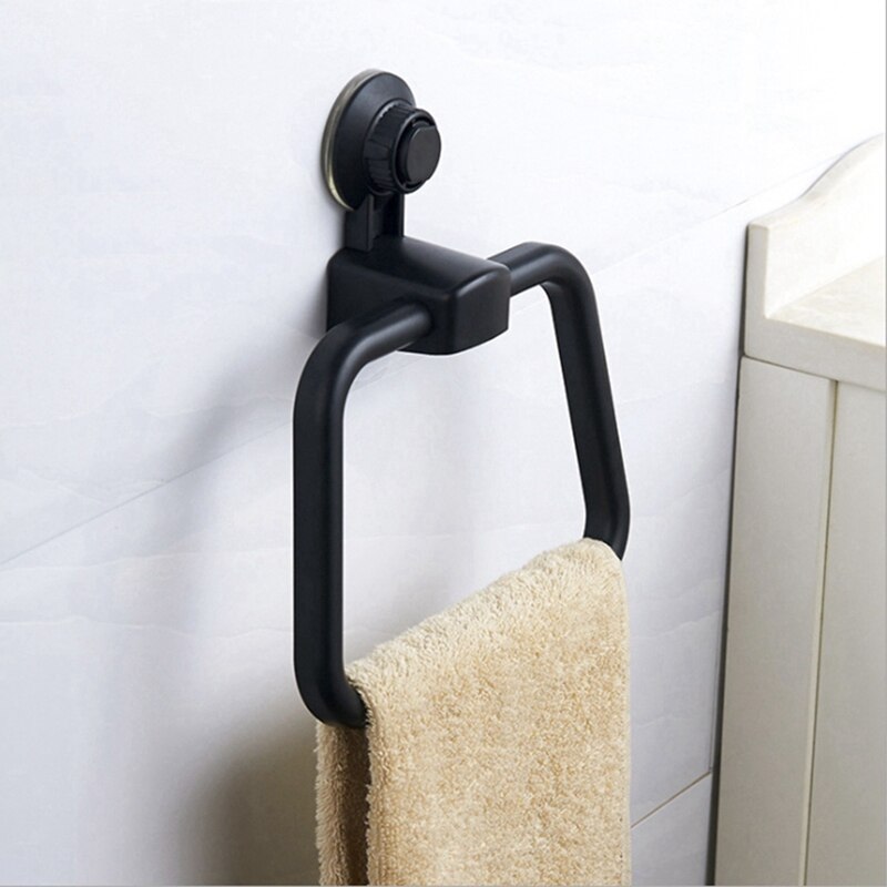 Extendable Telescopic Spring Loaded Net Voile Tension Curtain Rail Pole Rods & Towel Ring Vacuum Strong Suction Cup