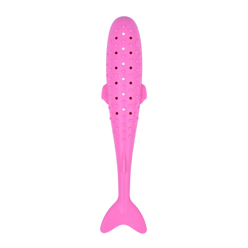 Cepillo de dientes en forma de pez gato, palillo Molar ecológico de silicona para mascotas, juguete limpiador de dientes, juguete interactivo para gatos, mordedor suave de menta: 02