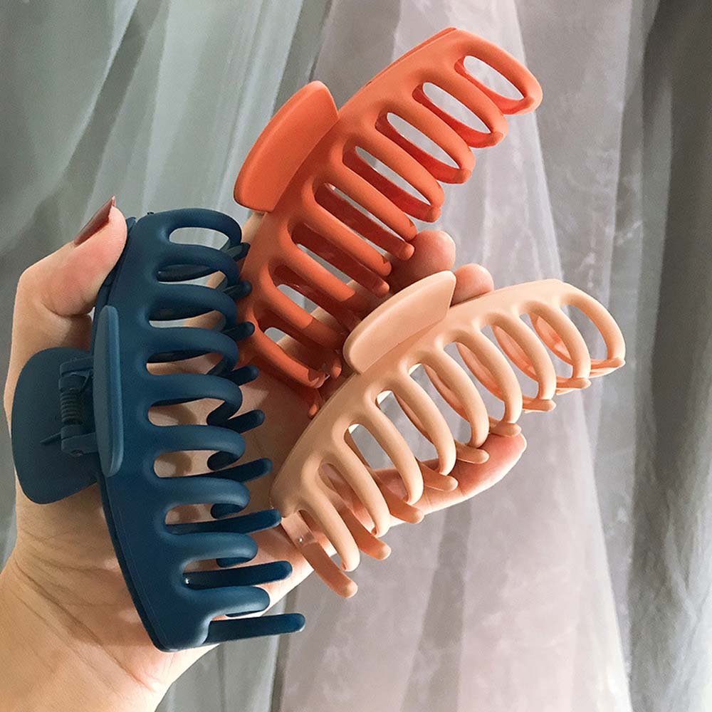 Klauw Clip Voor Vrouwen Stoere Zwarte Plastic Haar Klauw Grote Size Haar Klemmen Klauw Clip Krab Voor Haar accessoires