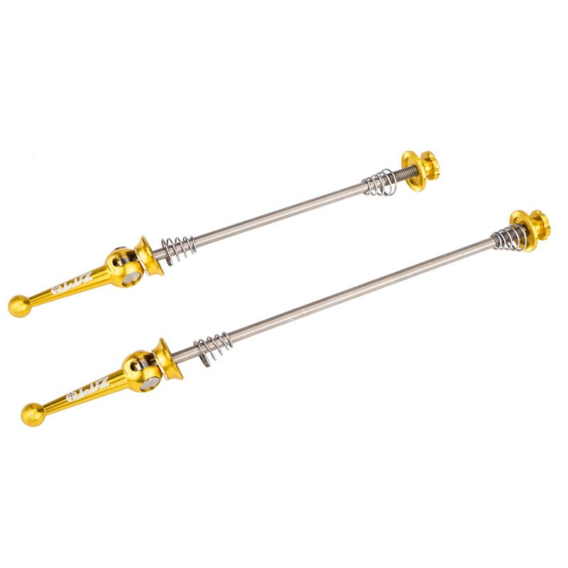 Axe à Dégagement Rapide Pour VTT En Alliage De Titane TC4 - Longueurs Avant 20 Cm (tige 12 Cm) Et Arrière 24 Cm (tige 16 Cm), Paire Complète, Légère Et Résistante - 8