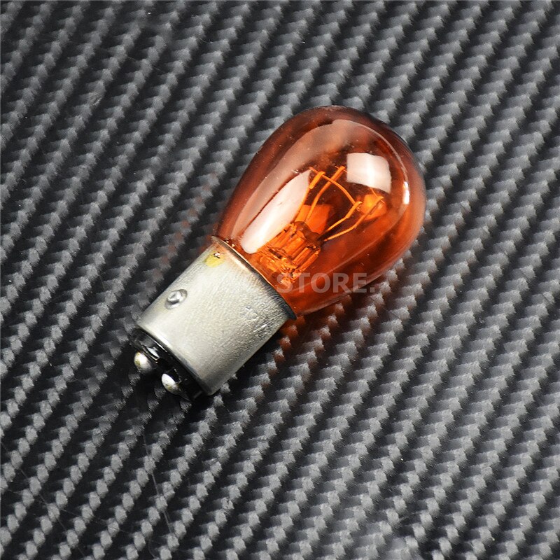 Luz de señal de giro para motocicleta, 5 piezas/10 piezas, 1156 P21W BA15S 1157 P21 5W BAY15D, luz de filamento LED para coche, Bombilla de freno, luz de parada 12V