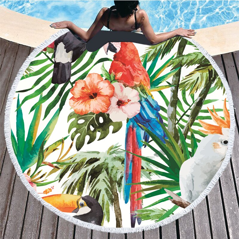 Watercolor Flower Beach Towels Recznik Plazowy Bath Towels for Adults Toalla Microfibra Havlu Toalla Playa Grande Telo Mare: towel 5