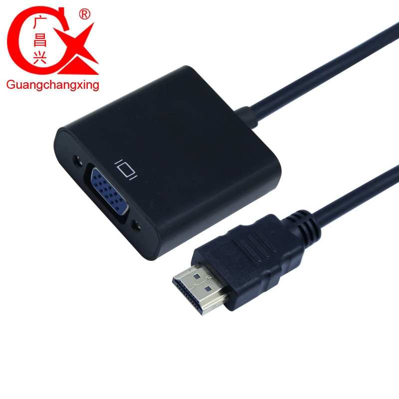 Mini HDMI to VGA Converter Cable Male To Female 1080P Mini HDMI Video Adapter For PC TV Box Projector
