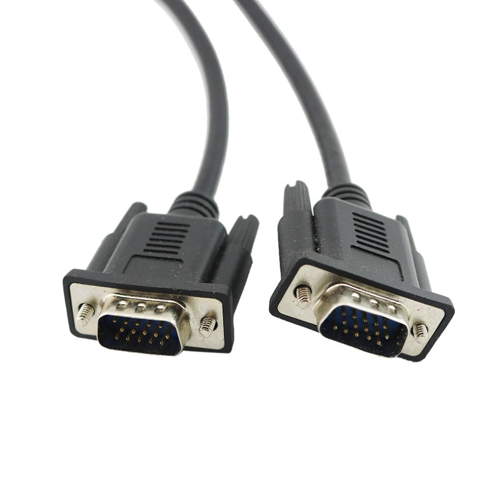 Hd 15Pin Vga D-Sub DB15 Korte Video Kabel Cord Man Op Man Voor Monitor 30Cm