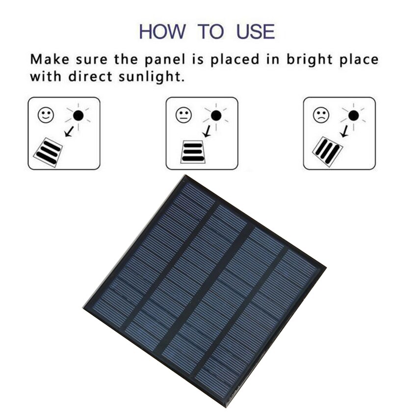 12V 3W Solar Panel EVA-PET Solar Panel Mini Solar Cell Polycrystalline Silicon Solar DIY Module 145*145mm
