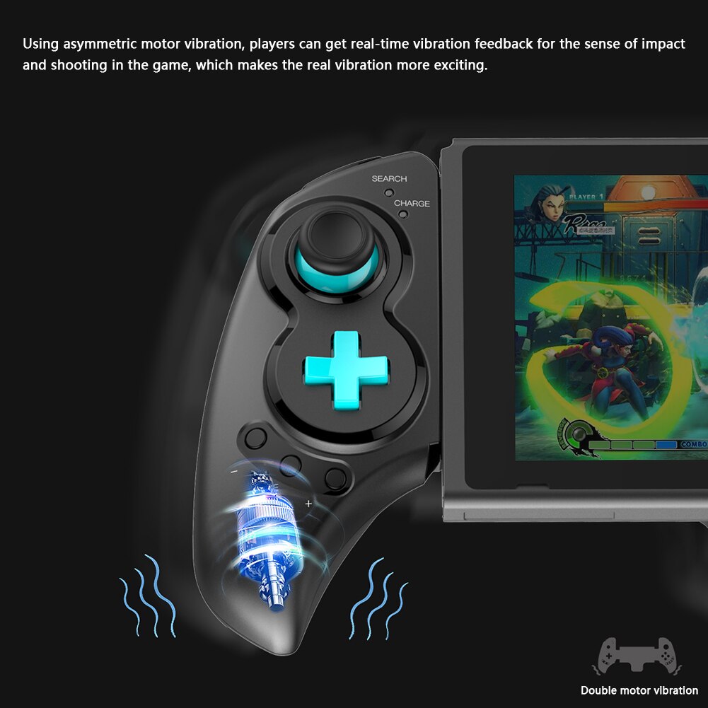 IPEGA PG-SW029 mando telescópico con Bluetooth para interruptor PS3 Android PC controlador de juego inalámbrico con vibración de 6 ejes