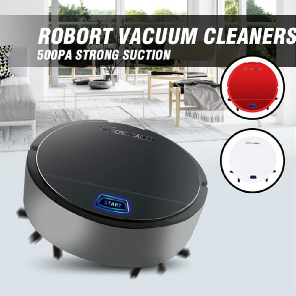 Toy Dust Powerful USB Hair Rechargeable Auto Office Floor Dirt Sweeping Robot Home Vacuum Cleaner Electric Anti-fall