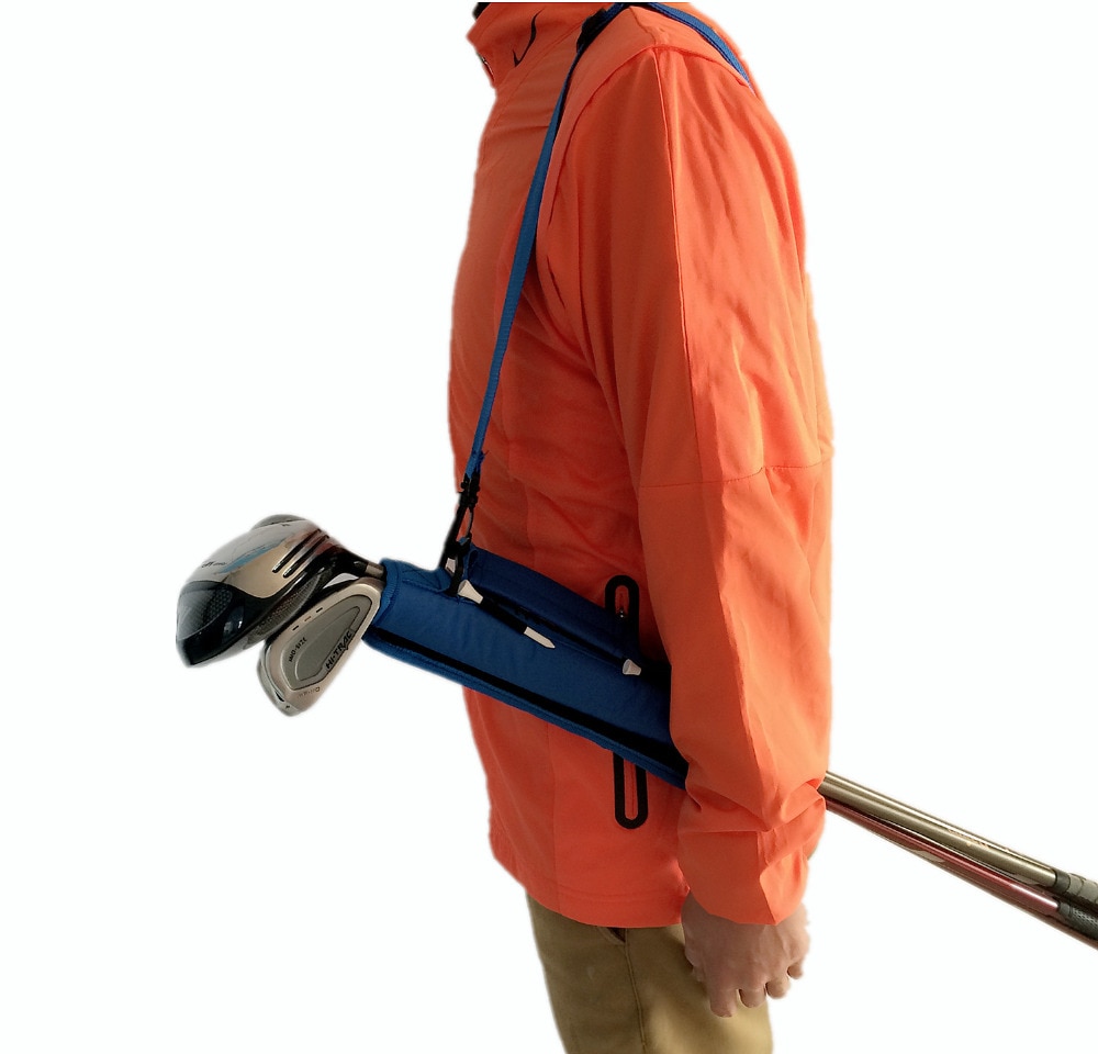 Golfklub bærepose mini til driving range rejse gfit holder 6 golfklubber bære taske sort blå pink farver til børn mænd kvinder